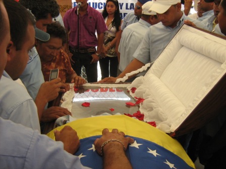 Feretro de José Marcano
